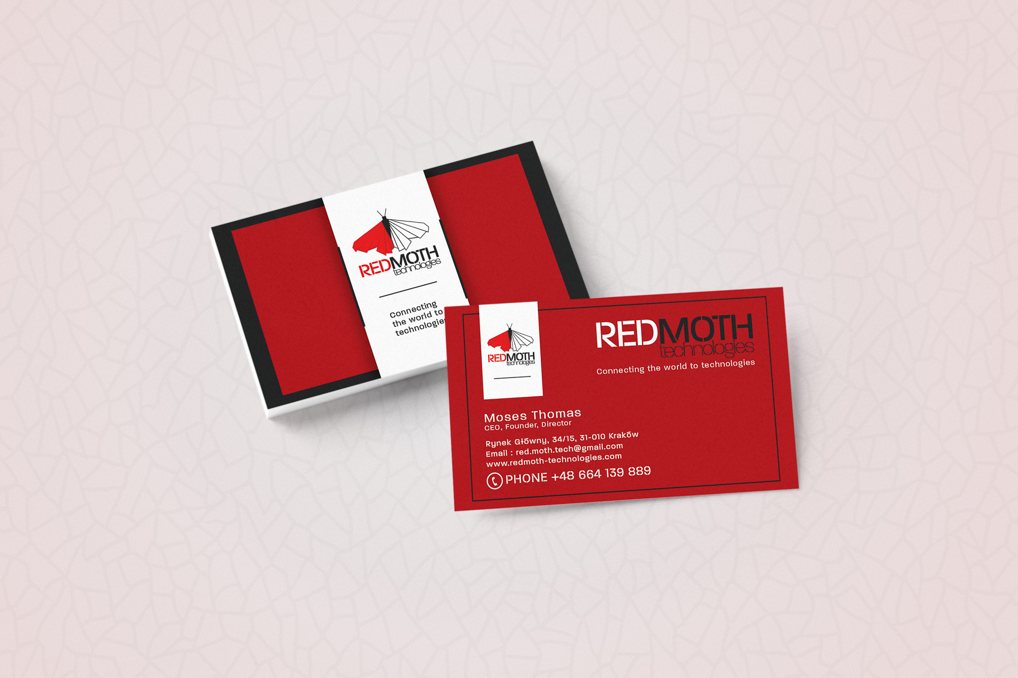 Red Moth Technologies business card